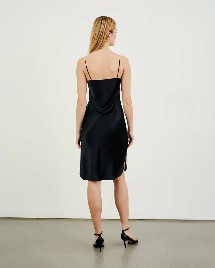 Nili Lotan SHORT CAMI DRESS Ivory Women Dresses and Skirts
