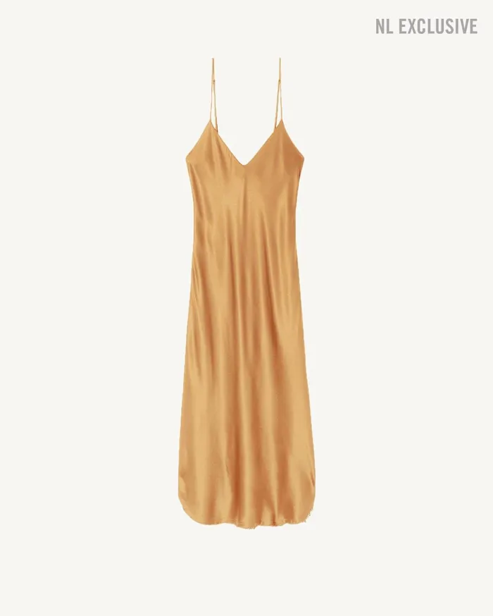 Nili Lotan SHORT CAMI DRESS Ivory Women Dresses and Skirts
