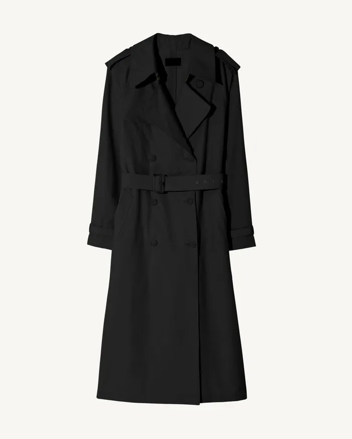 Nili Lotan TANNER TRENCH COAT Khaki Women Coats and Outerwear
