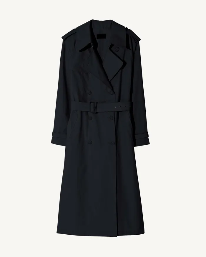 Nili Lotan TANNER TRENCH COAT Khaki Women Coats and Outerwear