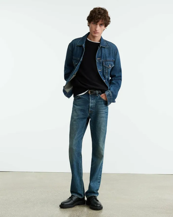 Nili Lotan ZACHARY DENIM JACKET Simon Wash Men Jackets and Coats