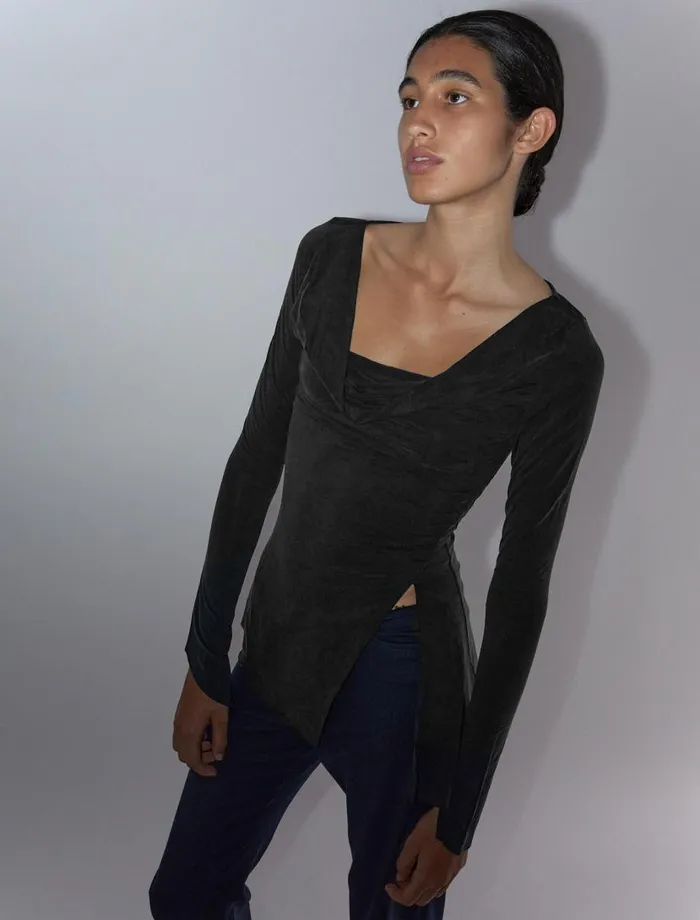 No 1460 Lotto Black Women Paloma Wool Cupro
