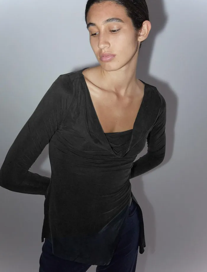 No 1460 Lotto Black Women Paloma Wool Cupro