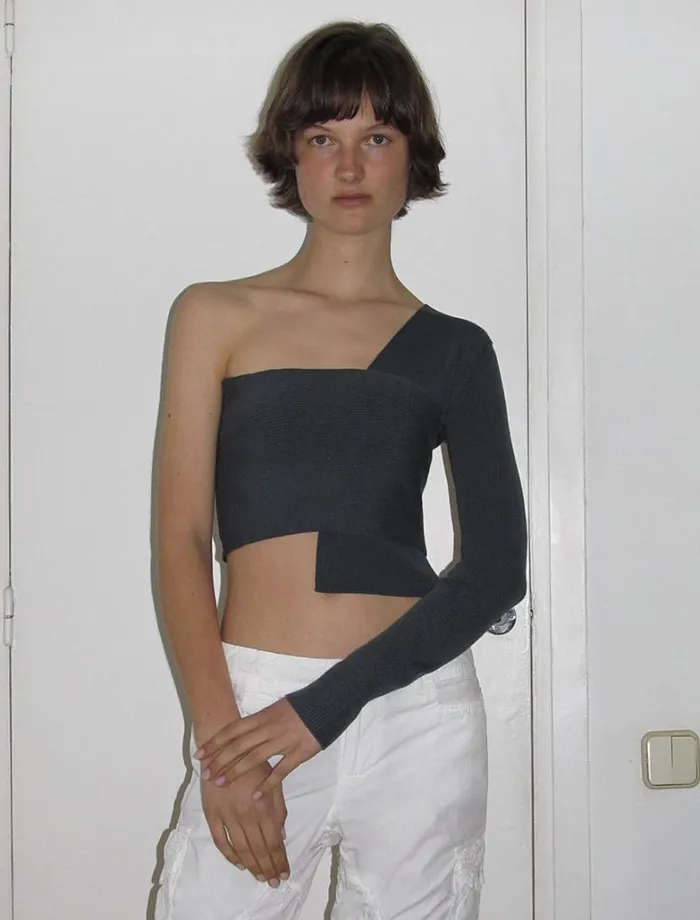 No 1588 Morguin Dark Grey Women Paloma Wool Tops