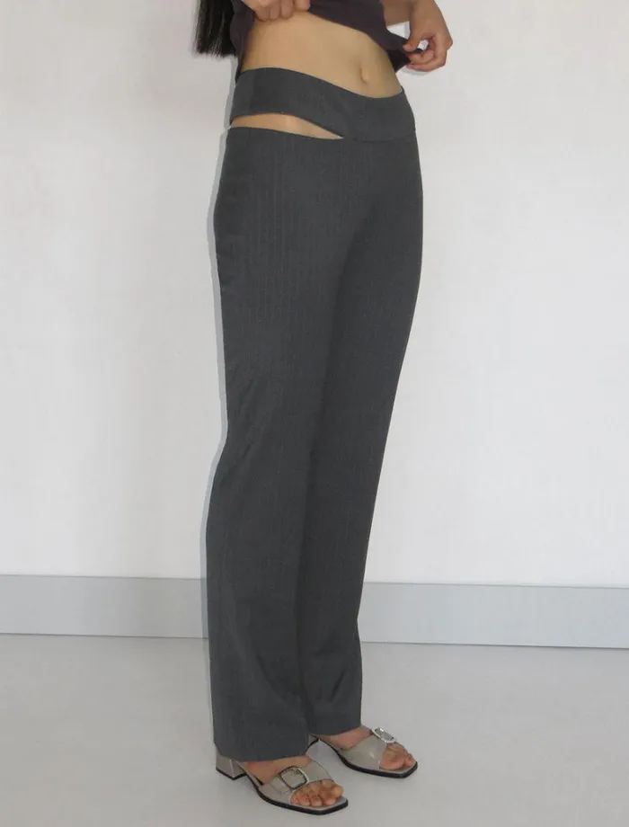 No 1613 Saba Dark Grey Women Paloma Wool Bottoms