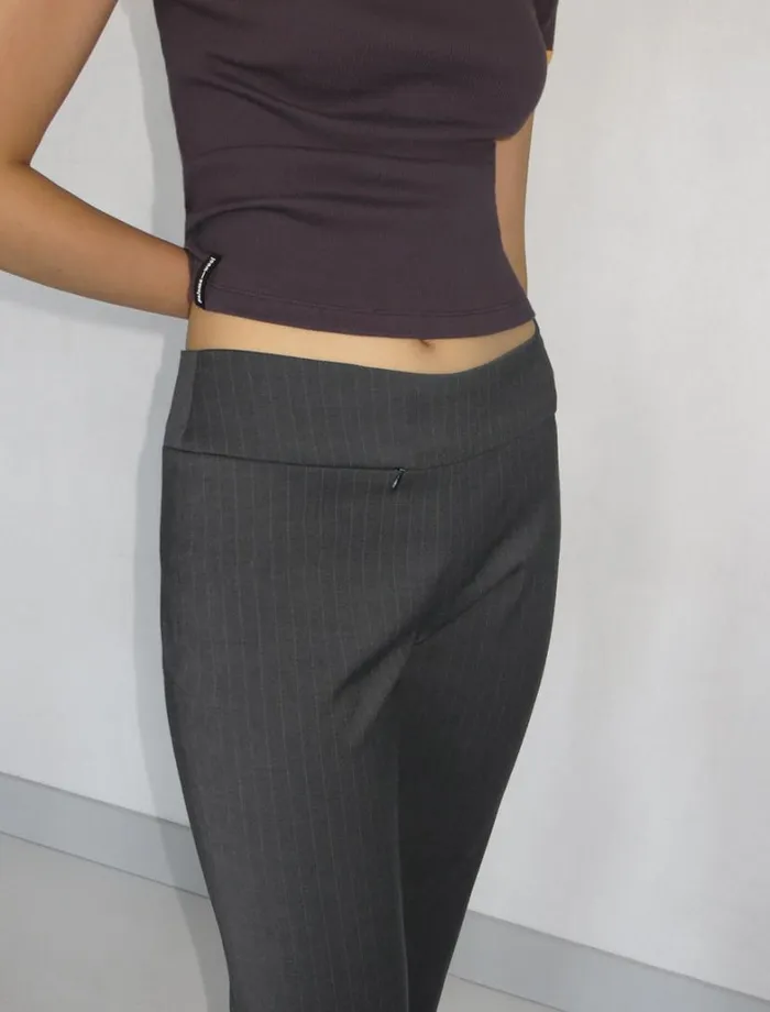 No 1613 Saba Dark Grey Women Paloma Wool Bottoms
