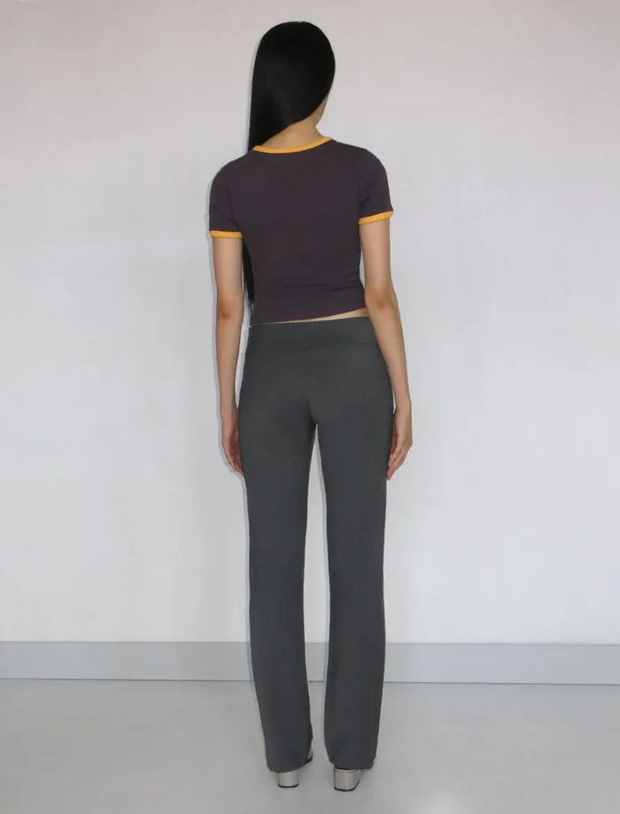 No 1613 Saba Dark Grey Women Paloma Wool Bottoms