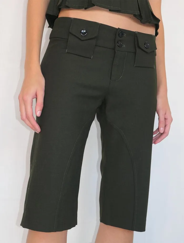 No 1799 Bourgeois Dark Khaki Women Paloma Wool Bottoms