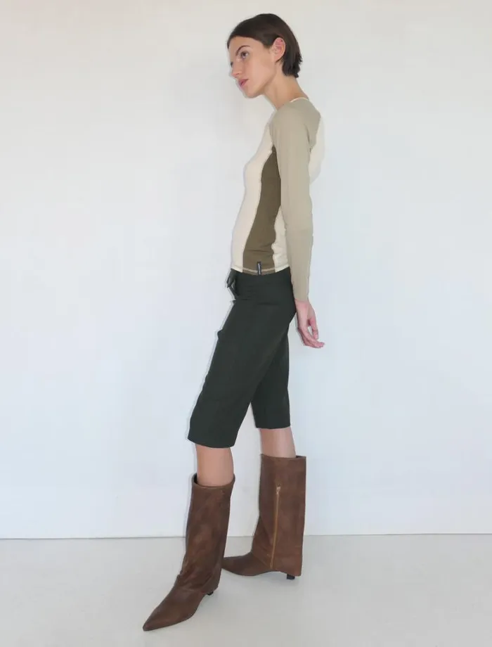 No 1799 Bourgeois Dark Khaki Women Paloma Wool Bottoms