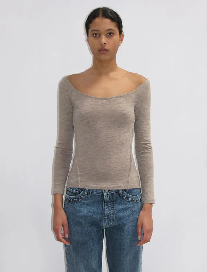 No 1819 Meel Beige Women Paloma Wool Tops