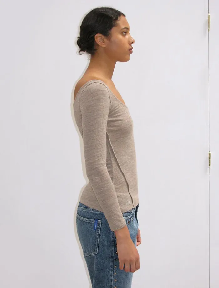 No 1819 Meel Beige Women Paloma Wool Tops