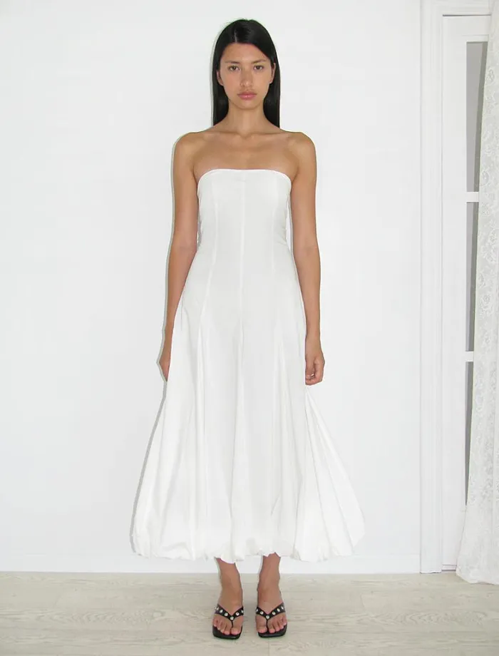 No 1892 Globo Dress White Women Paloma Wool Dresses