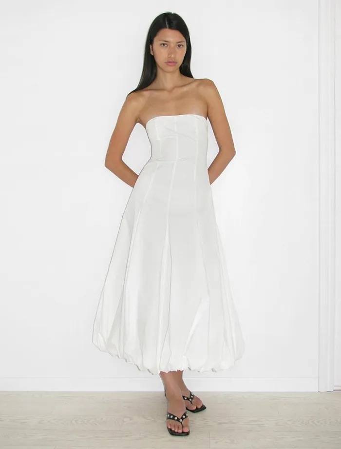 No 1892 Globo Dress White Women Paloma Wool Dresses