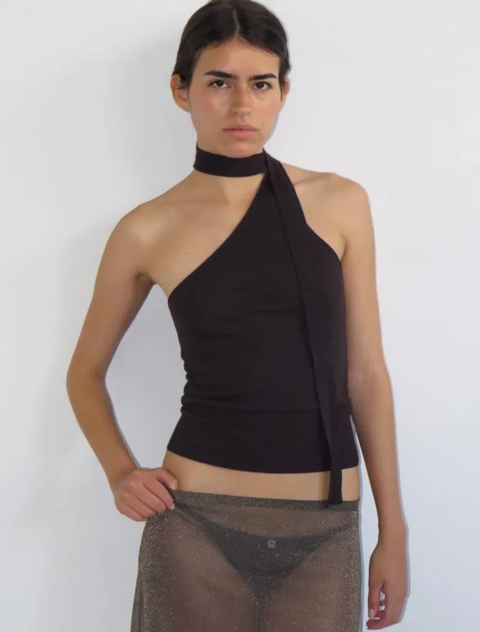 No 2101 Ali Dark Brown Women Paloma Wool Tops