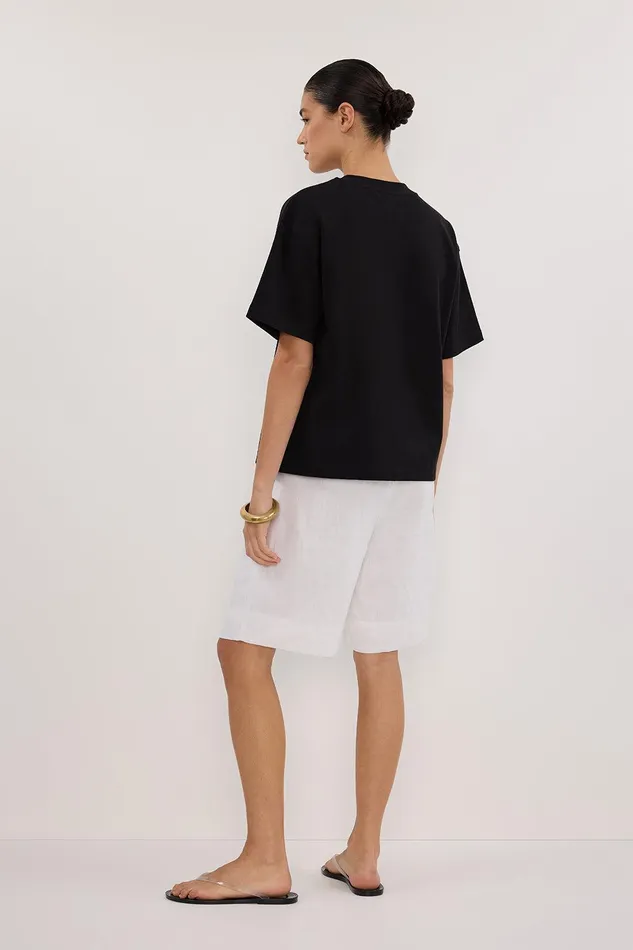 NOAH BLACK SIGNATURE COTTON TEE Women DISSH TShirts