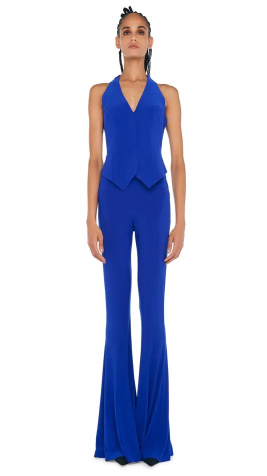 Norma Kamali Bottoms FISHTAIL PANT Electric Blue 8211 Clothing