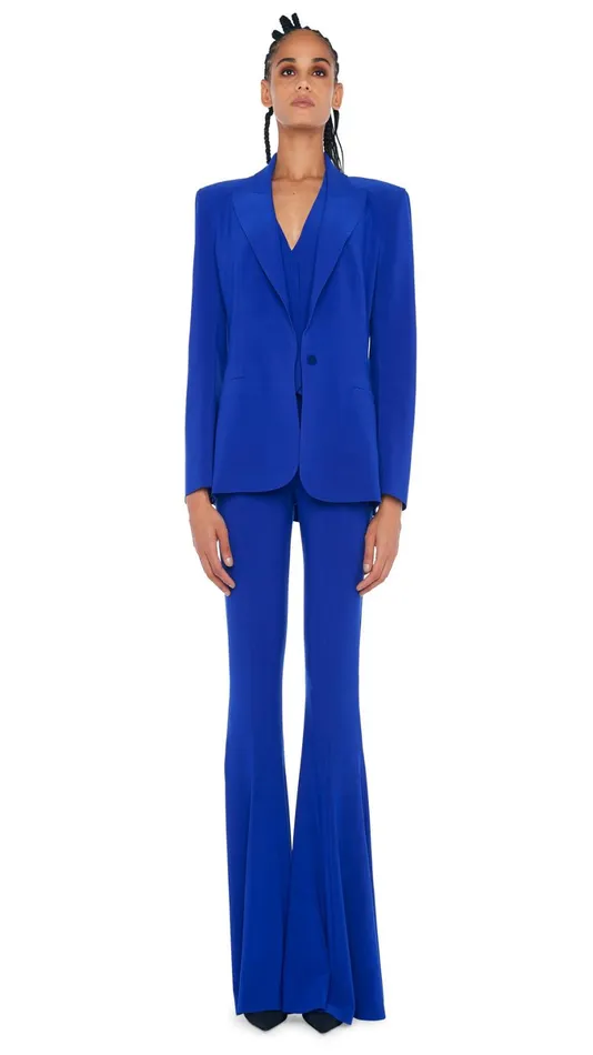 Norma Kamali Bottoms FISHTAIL PANT Electric Blue 8211 Clothing