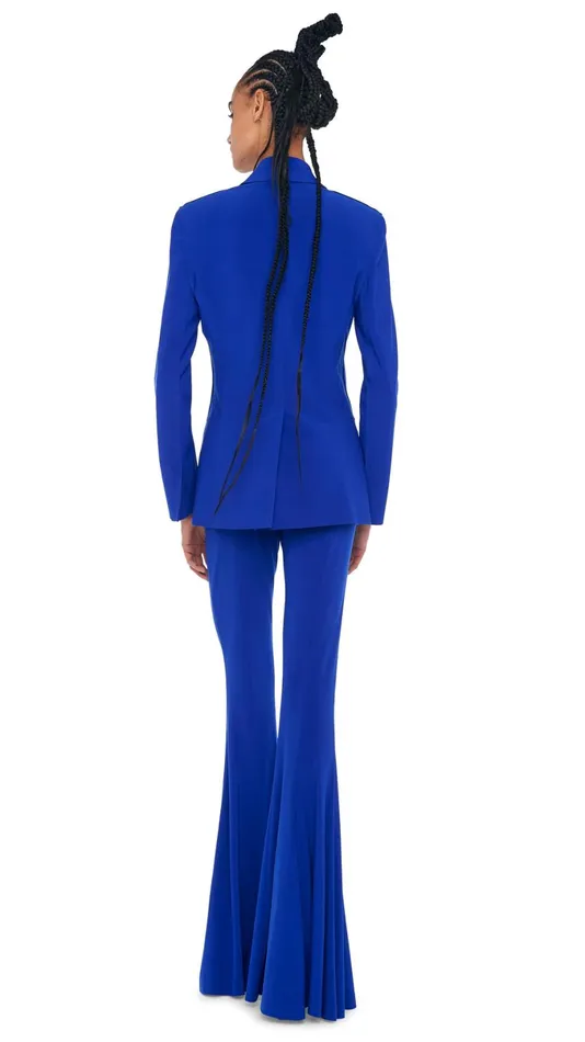 Norma Kamali Bottoms FISHTAIL PANT Electric Blue 8211 Clothing