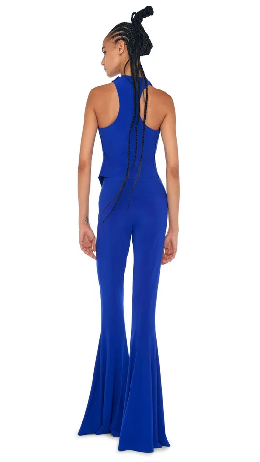 Norma Kamali Bottoms FISHTAIL PANT Electric Blue 8211 Clothing
