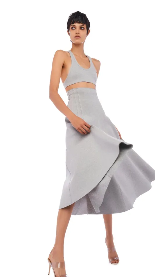 Norma Kamali Bottoms GRACE SKIRT 8211 Clothing