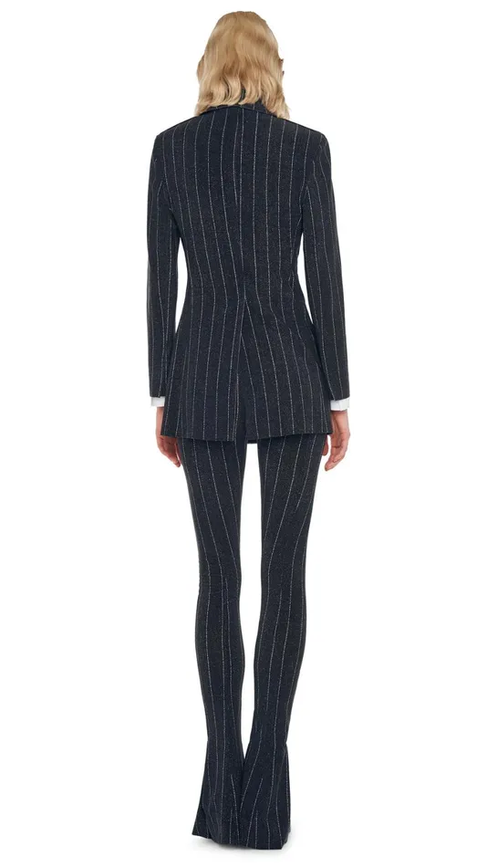Norma Kamali Bottoms SPAT LEGGING Woven Pinstripe 8211 Clothing