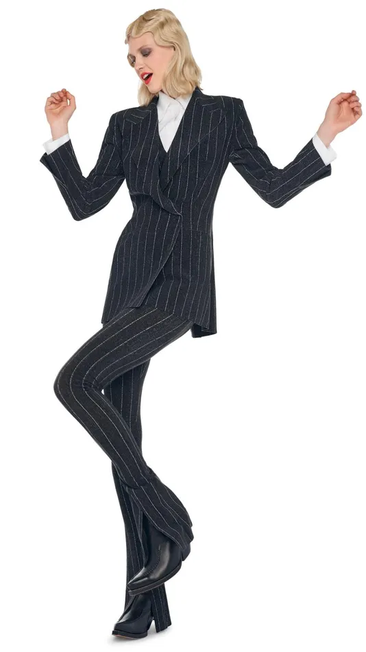 Norma Kamali Bottoms SPAT LEGGING Woven Pinstripe 8211 Clothing