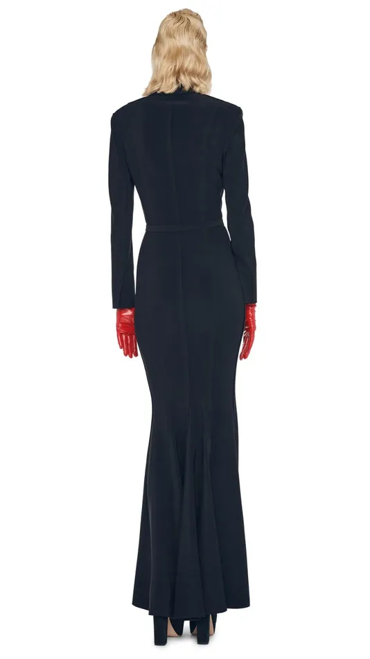 Norma Kamali Dresses SB BOY FIT FISHTAIL GOWN Black 8211 Clothing