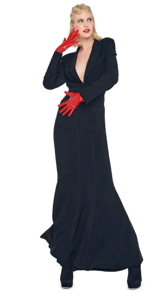 Norma Kamali Dresses SB BOY FIT FISHTAIL GOWN Black 8211 Clothing