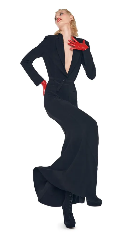 Norma Kamali Dresses SB BOY FIT FISHTAIL GOWN Black 8211 Clothing