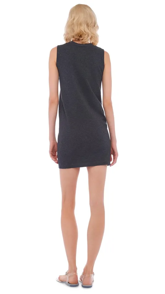 Norma Kamali Dresses SLEEVELESS TAILORED MINI DRESS Dark Heather Grey 8211 Clothing Norma Kamali Dresses SLEEVELESS TAILORED MINI DRESS Dark Heather Grey 8211 Clothing