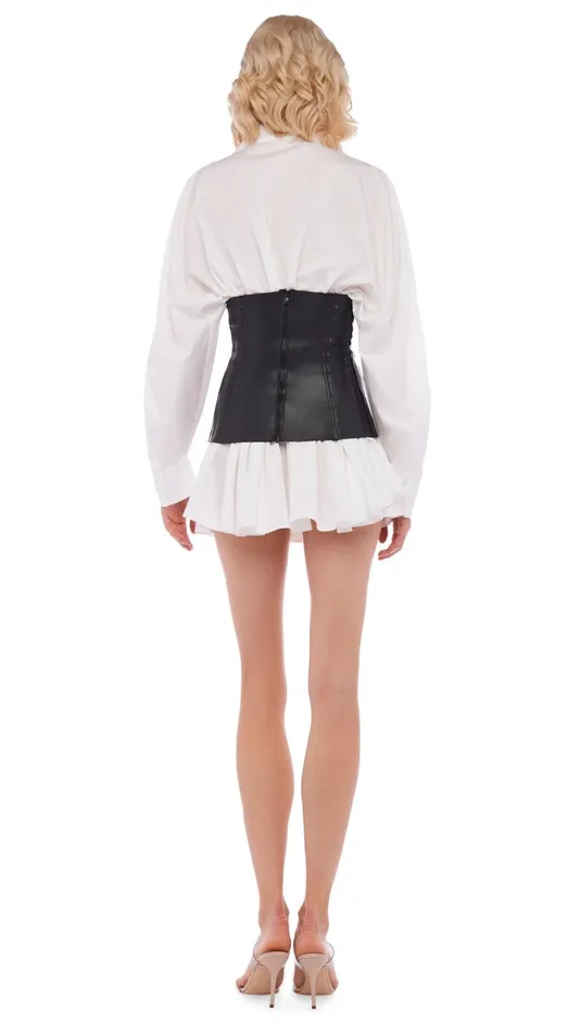Norma Kamali Dresses SUPER OS BF NK SHIRT MINI DRESS Snow White 8211 Clothing Norma Kamali Dresses SUPER OS BF NK SHIRT MINI DRESS Snow White 8211 Clothing