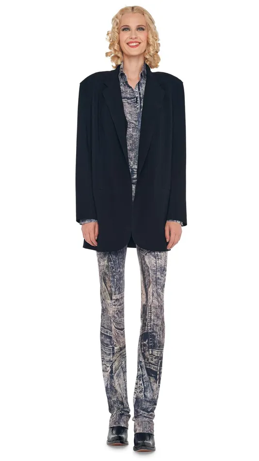 Norma Kamali Jackets OVERSIZED SB JACKET Black 8211 Clothing