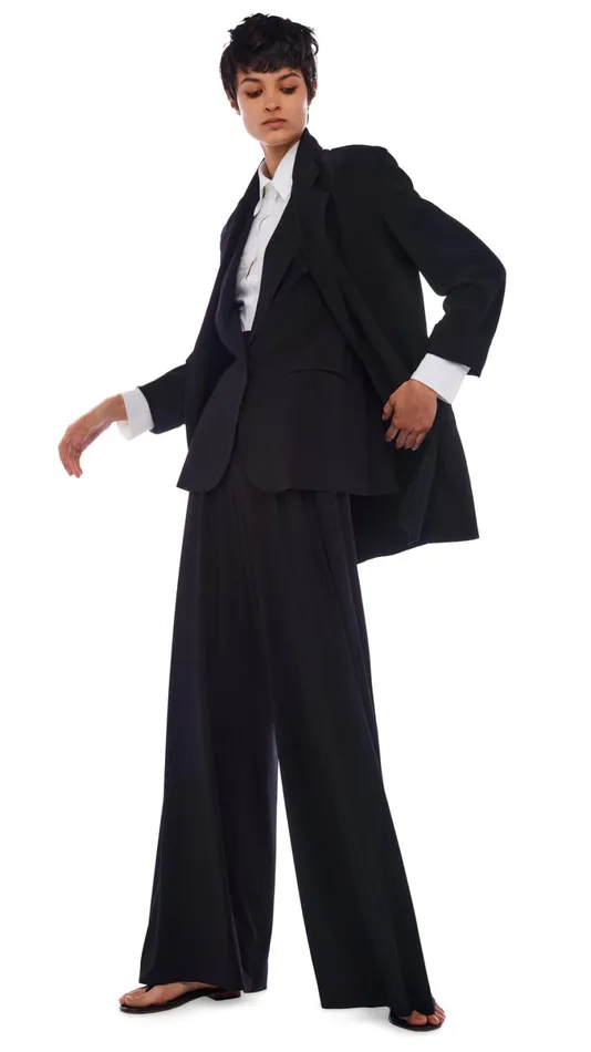 Norma Kamali Jackets OVERSIZED SB JACKET Black 8211 Clothing