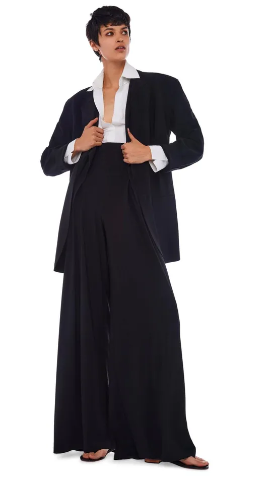 Norma Kamali Jackets OVERSIZED SB JACKET Black 8211 Clothing
