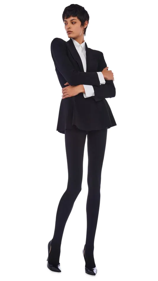 Norma Kamali Jackets SB PEPLUM JACKET Black 8211 Clothing