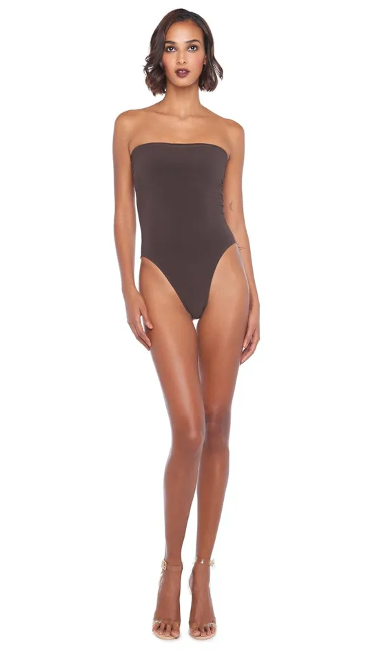 Norma Kamali Tops BISHOP Chocolate 8211 Clothing