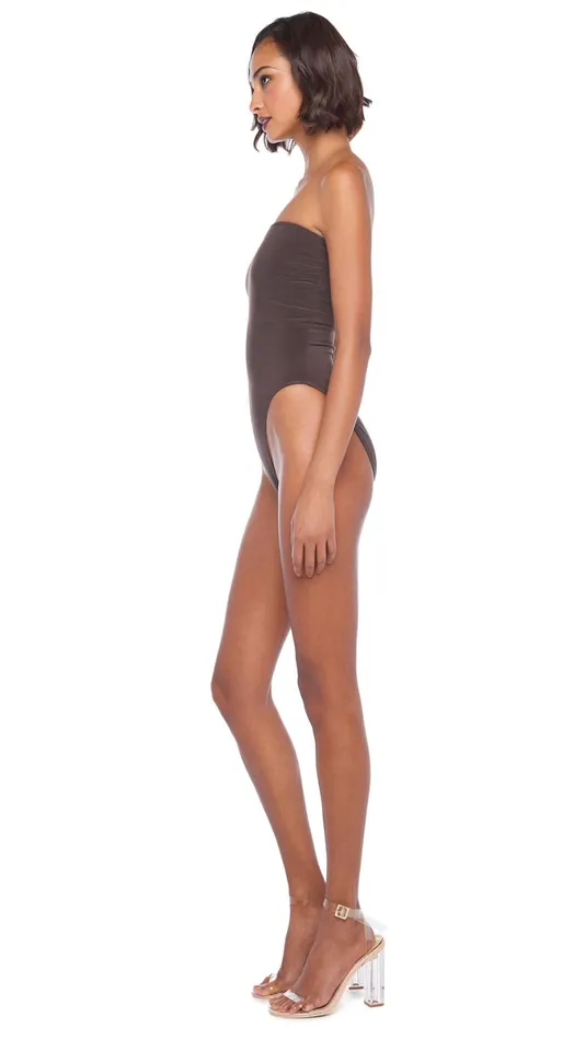 Norma Kamali Tops BISHOP Chocolate 8211 Clothing