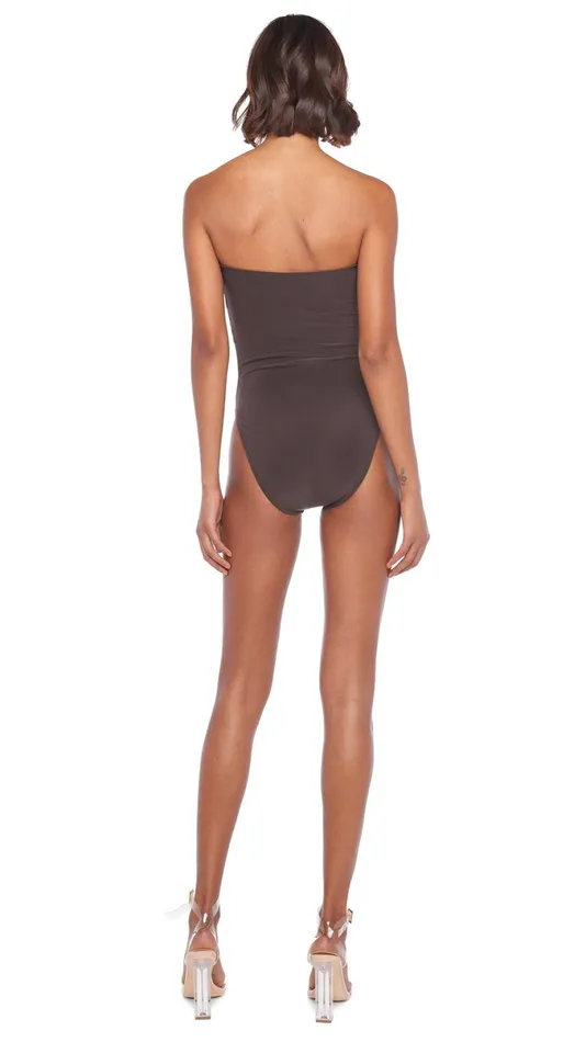 Norma Kamali Tops BISHOP Chocolate 8211 Clothing