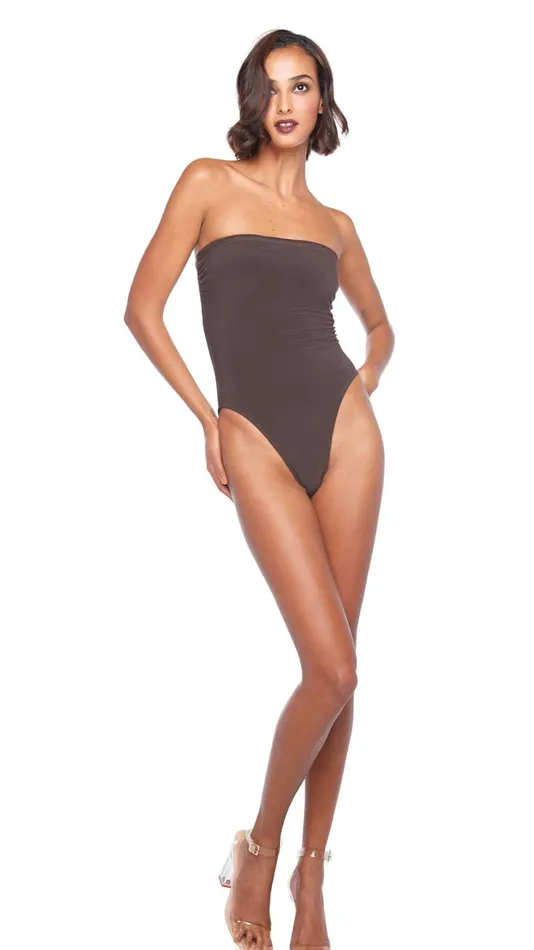 Norma Kamali Tops BISHOP Chocolate 8211 Clothing