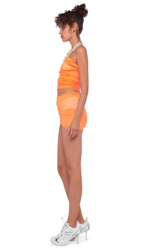 Norma Kamali Tops DIANA BRA Neon Orange 8211 Clothing