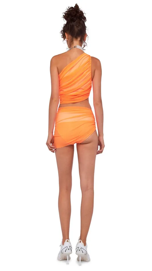Norma Kamali Tops DIANA BRA Neon Orange 8211 Clothing