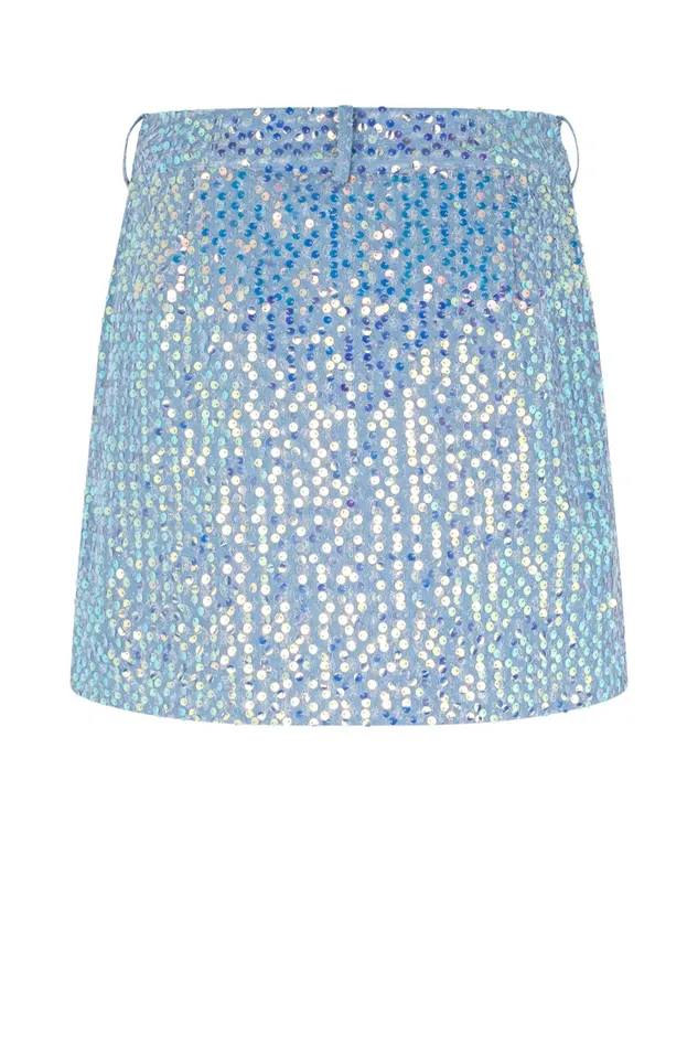 North Skirt 8211 Blue Glitter Women Cras Skirts and Shorts
