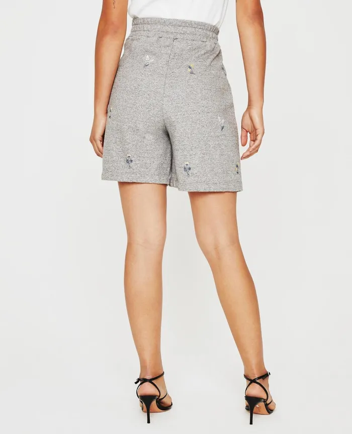 Nova Sweatshort Eb Super Bloom Heather Grey Women AG Jeans Sweatpants Nova Sweatshort Eb Super Bloom Heather Grey Women AG Jeans Sweatpants