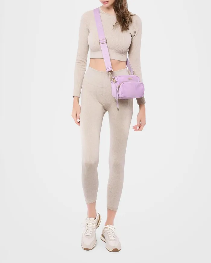 Nylon Camera Crossbody Lilac Women Aimee Kestenberg Crossbody Bags