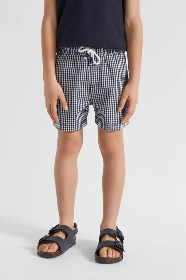 Occasion Boy Seed Heritage Core Logo Short Midnight Gingham