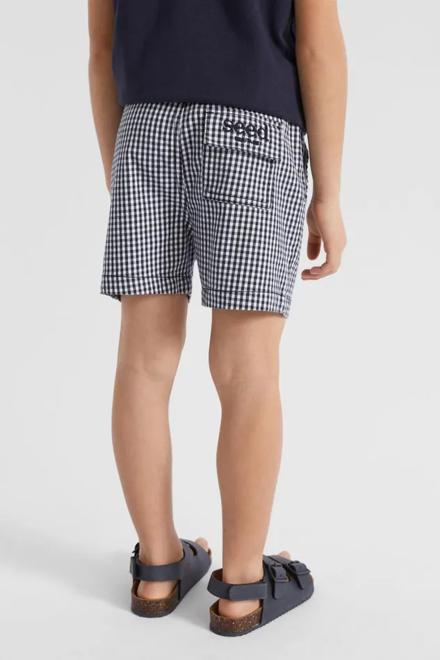 Occasion Boy Seed Heritage Core Logo Short Midnight Gingham