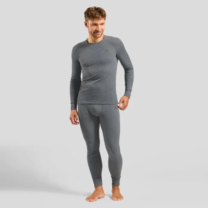 Odlo Base Layers The Active Warm Base Layer Bottoms Odlo Steel Grey Melange 8211 Men