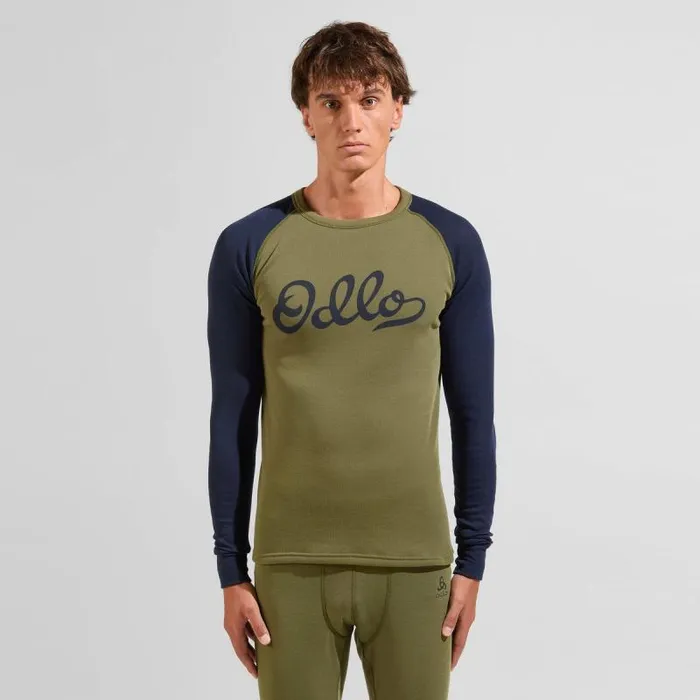 Odlo Base Layers The Active Warm Print Base Layer Set Burnt Olive 8211 Dark Sapphire 8211 Men Odlo Base Layers The Active Warm Print Base Layer Set Burnt Olive 8211 Dark Sapphire 8211 Men