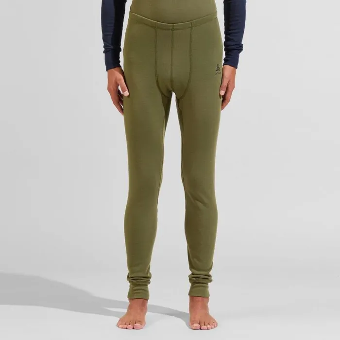 Odlo Base Layers The Active Warm Print Base Layer Set Burnt Olive 8211 Dark Sapphire 8211 Men