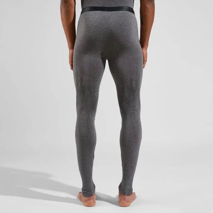 Odlo Base Layers The Kinship Light Base Layer Bottoms Grey Melange 8211 Black 8211 Men
